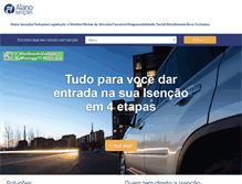 Tablet Screenshot of alanoisencoes.com.br
